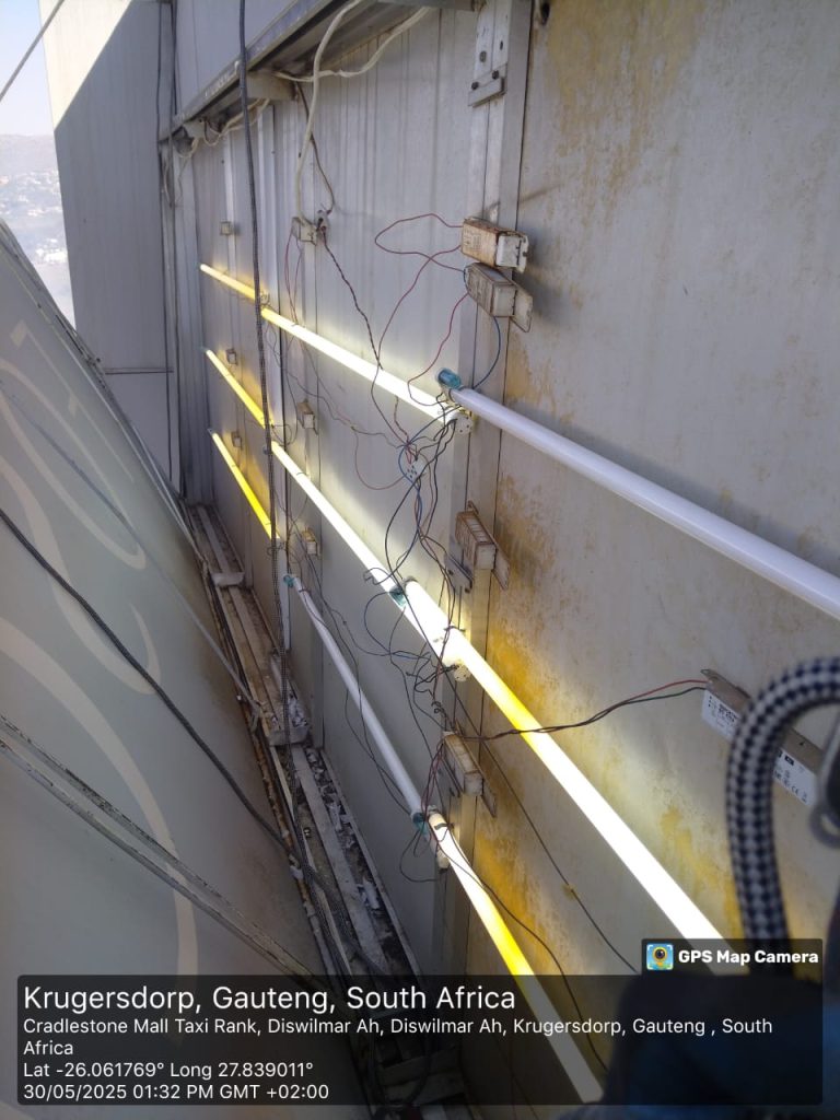 Signage Repair at Cradlestone Mall - 360 Rope Access