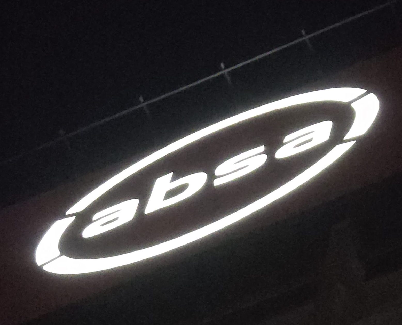 Rope Access Signage Repair Johannesburg restoring full brightness to ABSA Tower signage