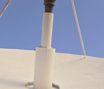 Satellite PPM Maintenance Hartebeespoort view from below after maintenance and painting work